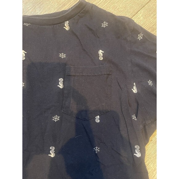 Native Code Mens Medium Navy Blue T Shirt Crew Neck Short Sleeves - Picture 4 of 6